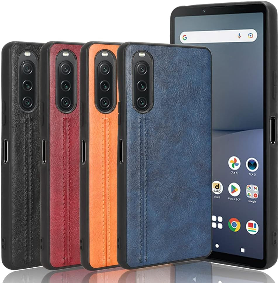 Phone Case for Sony Xperia 10 V, Case for Sony Xperia 10 V Cow-Like PU Leather Style Protector Cover, Non-Slip Shockproof Cover for Sony Xperia 10 V Case  Generic   