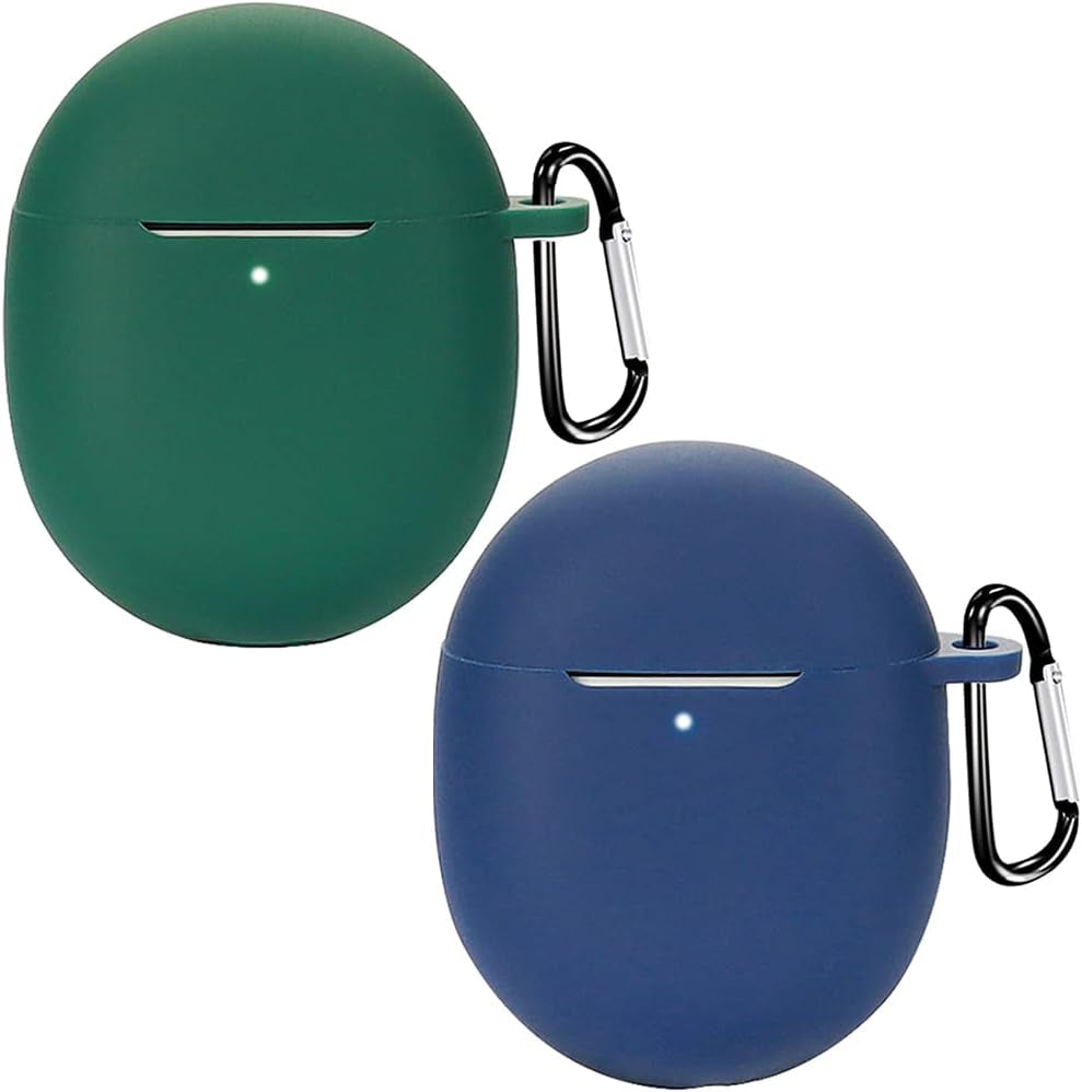 Accdeny Compatible for Google Pixel Buds Pro Headphone Case, [Supports Wireless Charging] [Shockproof Protective Case] Silicone Headphone Case (Black-White)  Accdeny blue-Green  