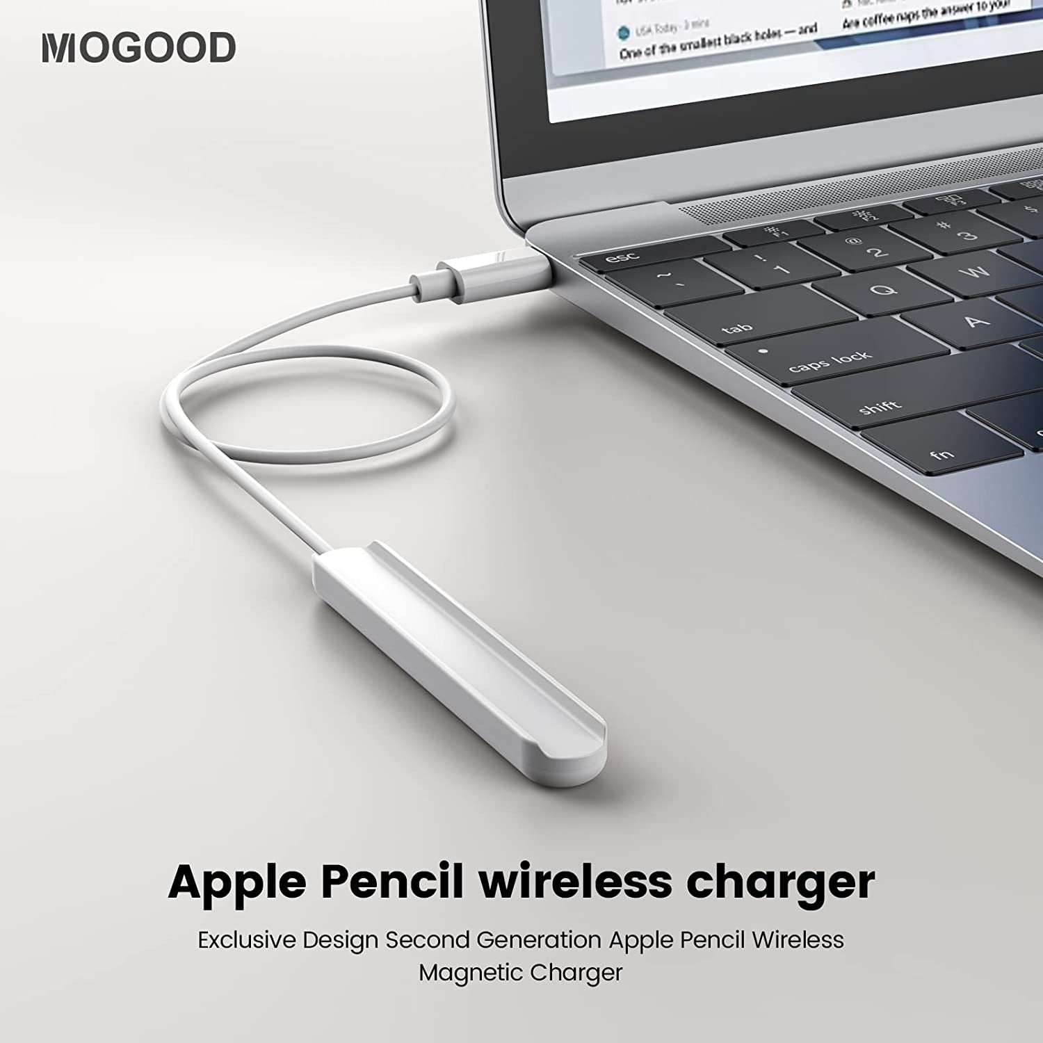 MOGOOD Stylus Pen Charging Cable Pencil Charger Compatible with Apple Pencil 2Nd Generation Only Stylus Charging Cord save Your Ipad Battery  MOGOOD   