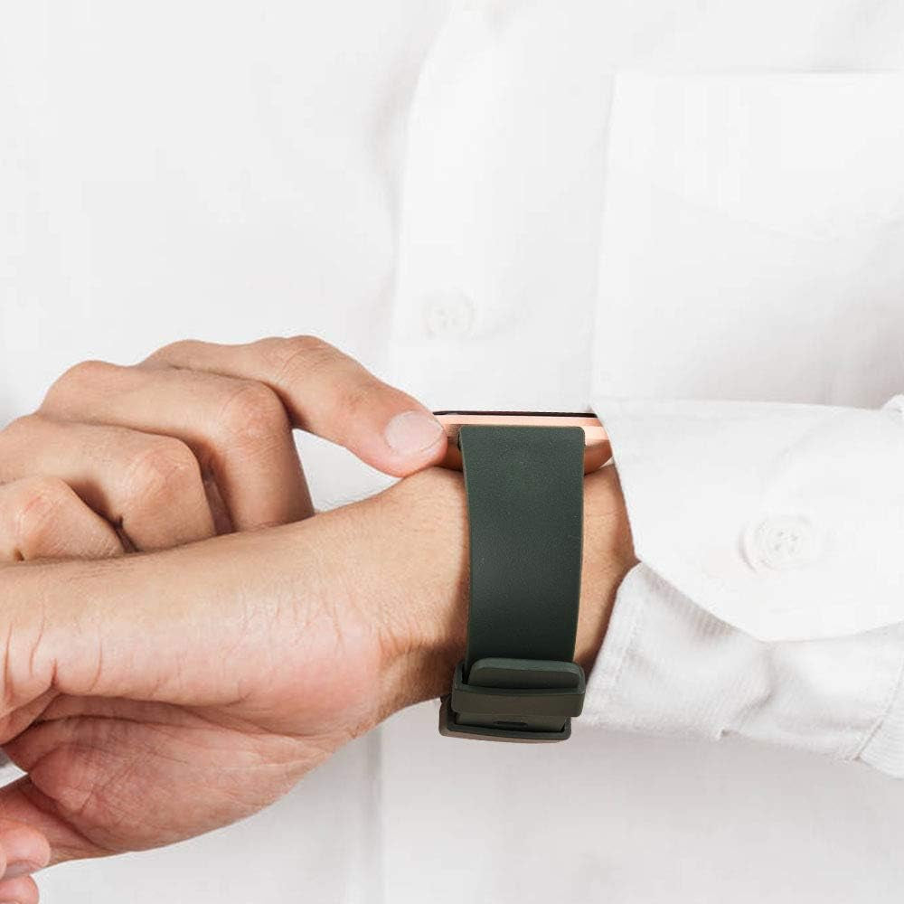 10 Pack Silicone Bands Compatible with Fitbit Versa 2 / Fitbit Versa/Versa Lite/Versa SE, Classic Soft Replacement Sport Wristbands Accessories for Women Men (Small, 10 Pack A)  Amzpas   