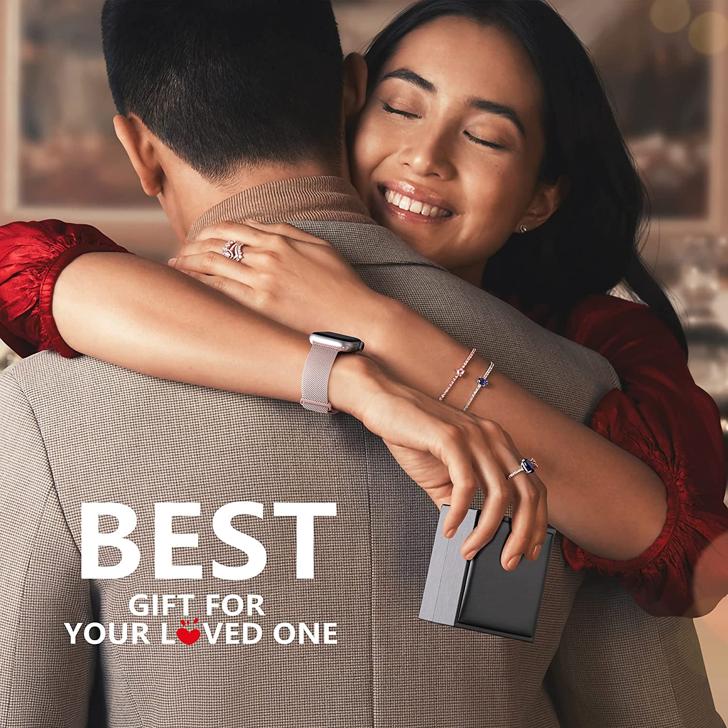 Zedoli Metal Band Compatible with Apple Watch Bands 40Mm 38Mm 41Mm 45Mm 44Mm 42Mm 49Mm for Women Men, Stainless Steel Milanese Mesh Loop Magnetic Wristbands for Iwatch Series 8 7 6 5 4 3 2 1 SE Ultra  Zedoli   