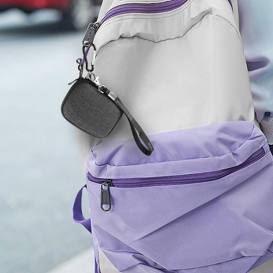 Geekria Shield Headphones Case Compatible with Skullcandy Jib True 2, Indy, Grind Fuel True Wireless In-Ear Earbud Case, Replacement Hard Shell Travel Carrying Bag with Cable Storage (Grey)  GEEKRIA   