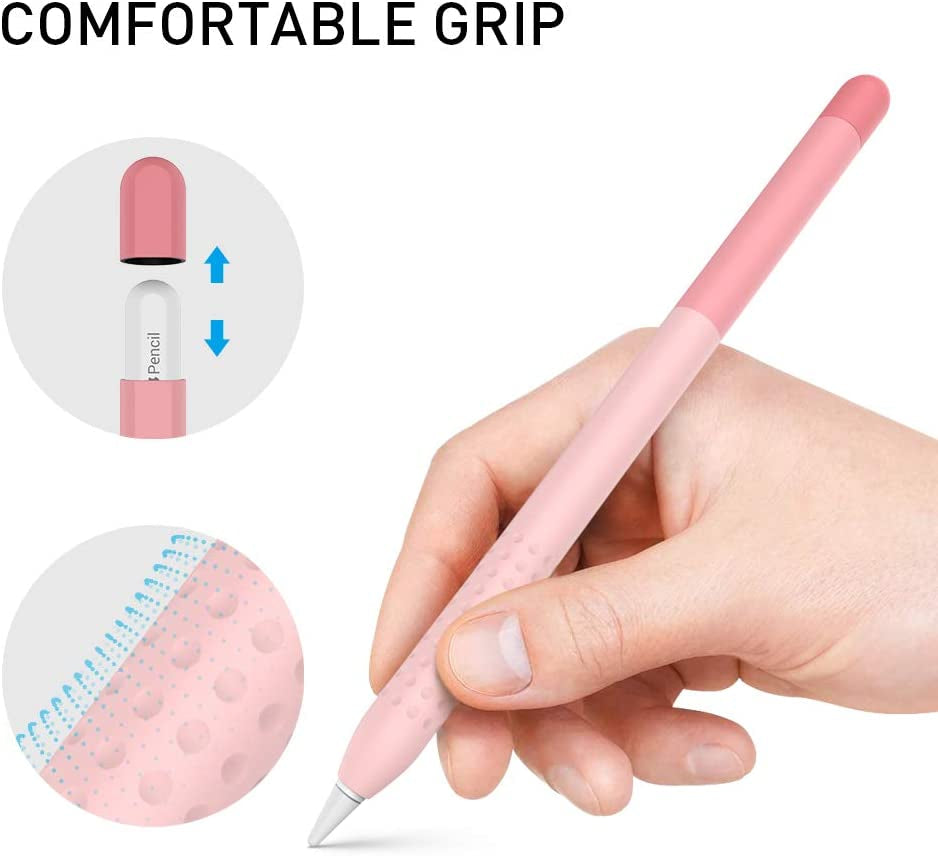 Delidigi Pencil Case Compatible with Apple Pencil 2Nd Generation Case, Gradient Color Case Sleeve Silicone Cover Accessories for Apple Pencil 2Nd Gen(Gradient Pink)  Delidigi   