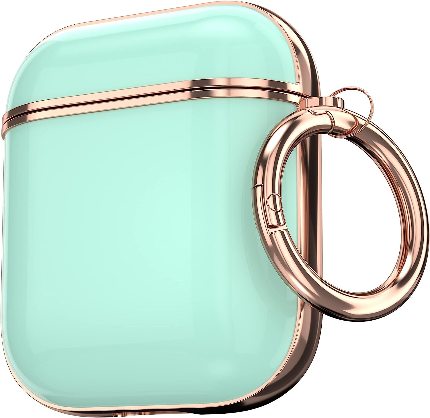 Maxjoy for Airpods Case Cover, Sunflower Flower Cute Air Pod 2 Case for Women Hard Protective Ipods Cover with Keychain for Airpod 2Nd 1St Generation Wireless Charging Case, Floral  Maxjoy Mint Green  