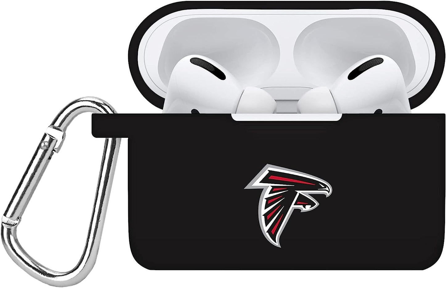 GAME TIME Tampa Bay Buccaneers Silicone Case Cover Compatible with Apple Airpods Pro Battery Case (Black)  Game Time Atlanta Falcons - Black  