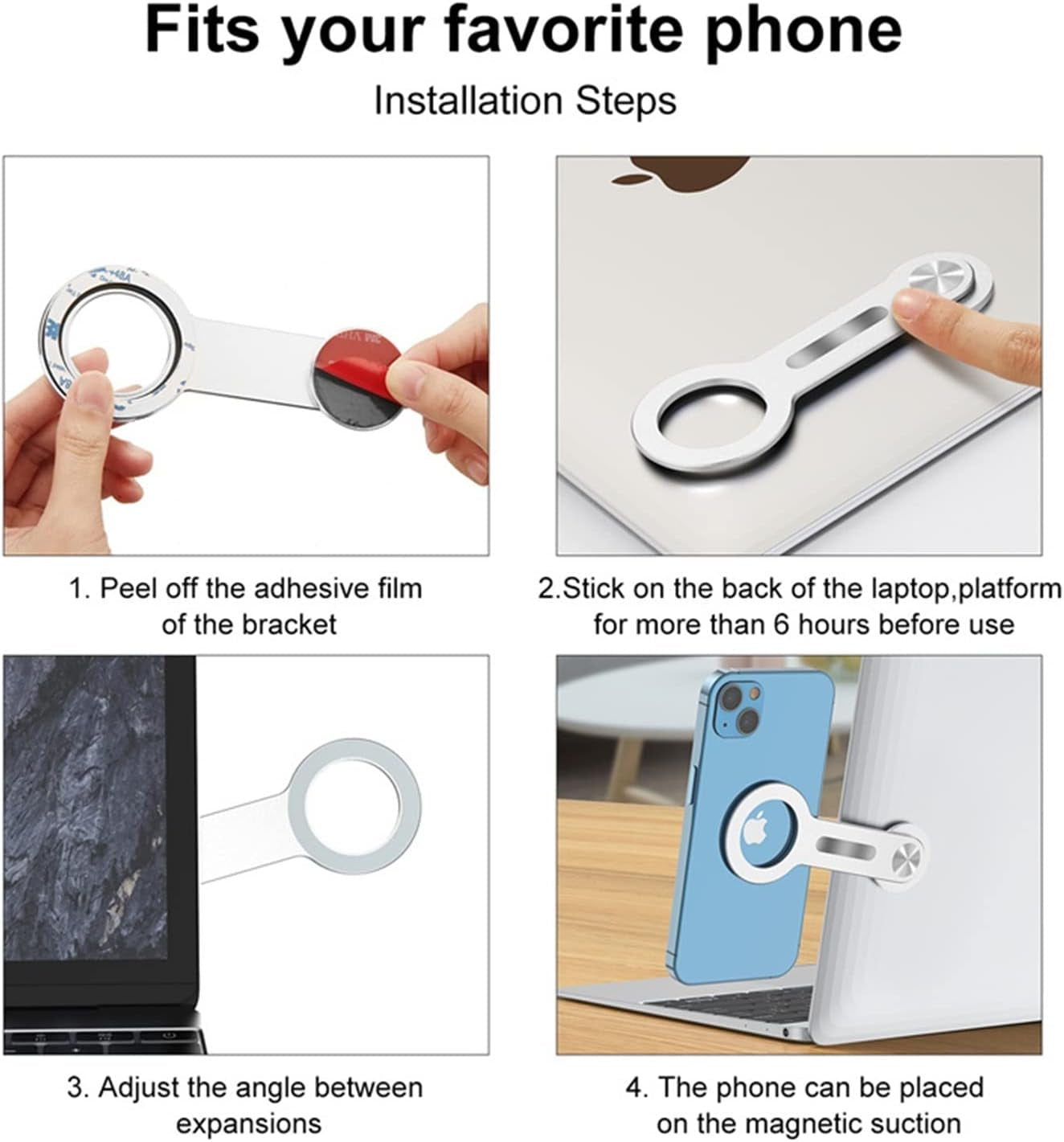 KRAZI Laptop Phone Stand Foldable Metal Paste Base Office Monitor Magnetic Stand Adapts to Mobile Phone  KRAZI   