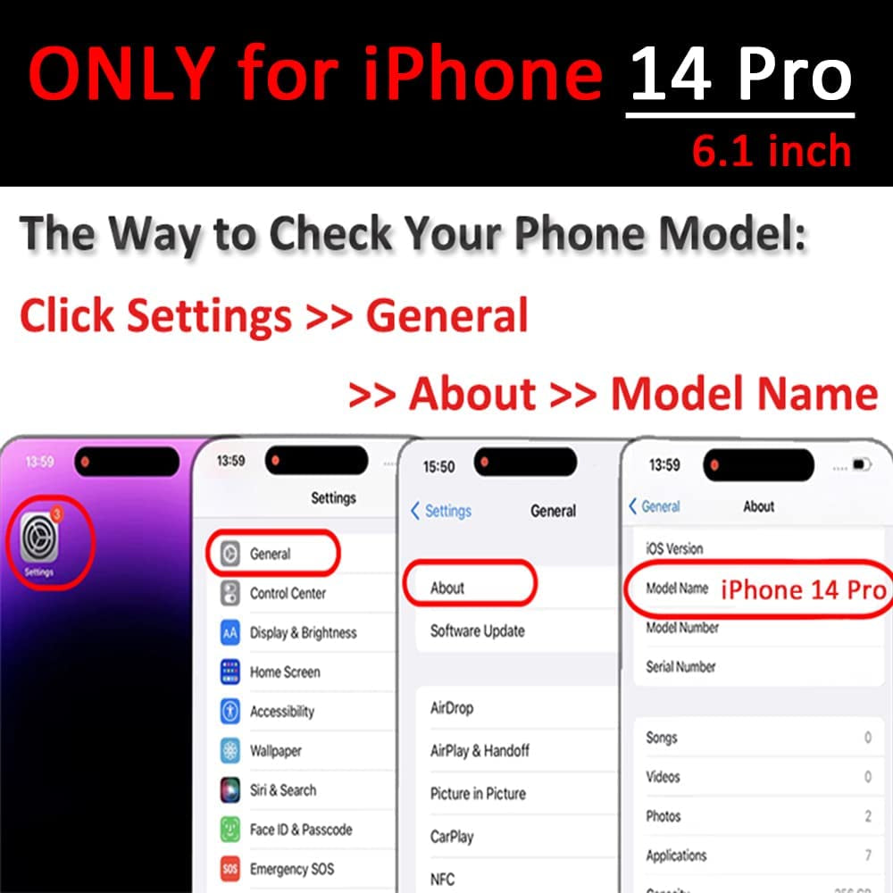 ZVE Iphone 14 Pro Crossbody Wallet Case Magsafe, Phone Case with RFID Blocking Card Holder Wrist Strap for Women, Zipper Leather Cover for Iphone 14 Pro, 6.1"-Black  ZVE   