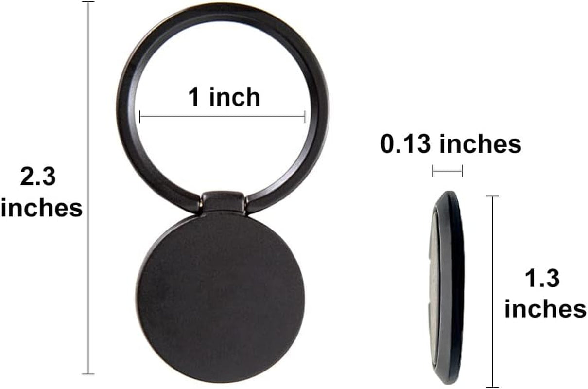 Cell Phone Ring Holder for Hand, Phone Back Ring Grip for Finger and Case (Black)  SUNURS   
