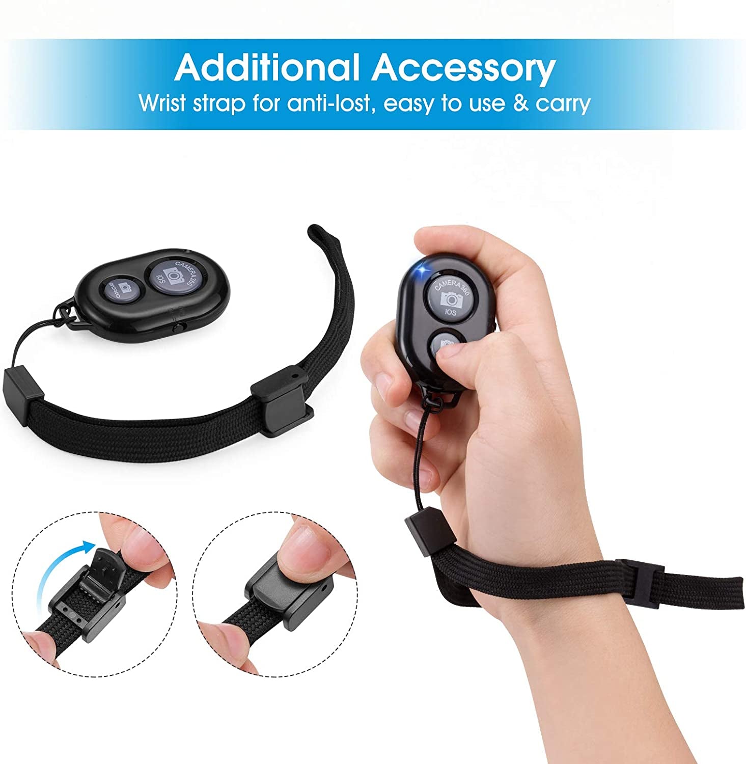 Phone Tripod Mount Adapter with Camera Remote and Wrist Strap, Universal Cell Phone Tripod Mount Holder, Swivel Design, Compatible with Iphone, Samsung, Selfie Monopod, for Taking Photos and Videos  SharingMoment Co.   