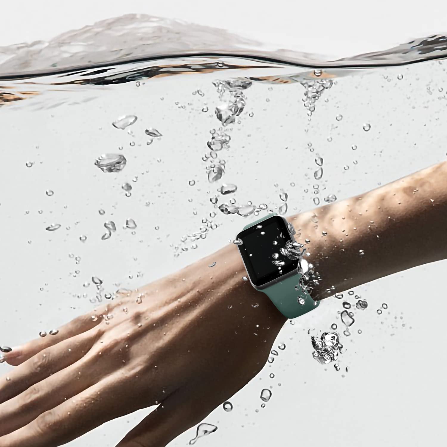 SNBLK [14 Pack] Compatible with Apple Watch Band 38Mm 40Mm 41Mm 42Mm 44Mm 45Mm 49Mm for Women Men, Soft Silicone Wrist Bands Sport Strap Compatible for Iwatch Series 8 7 6 5 4 3 2 1 SE Ultra  SNBLK   