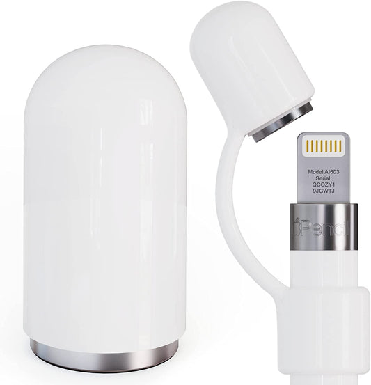 Pencilcozy for Apple Pencil Accessories | Cap Replacement and Holder, Protective Cover & Tether Prevents Damage, Works with Apple Ipad Pro Apple Pencil Gen 1 (Cap Included) (White)  Cozy Industries   