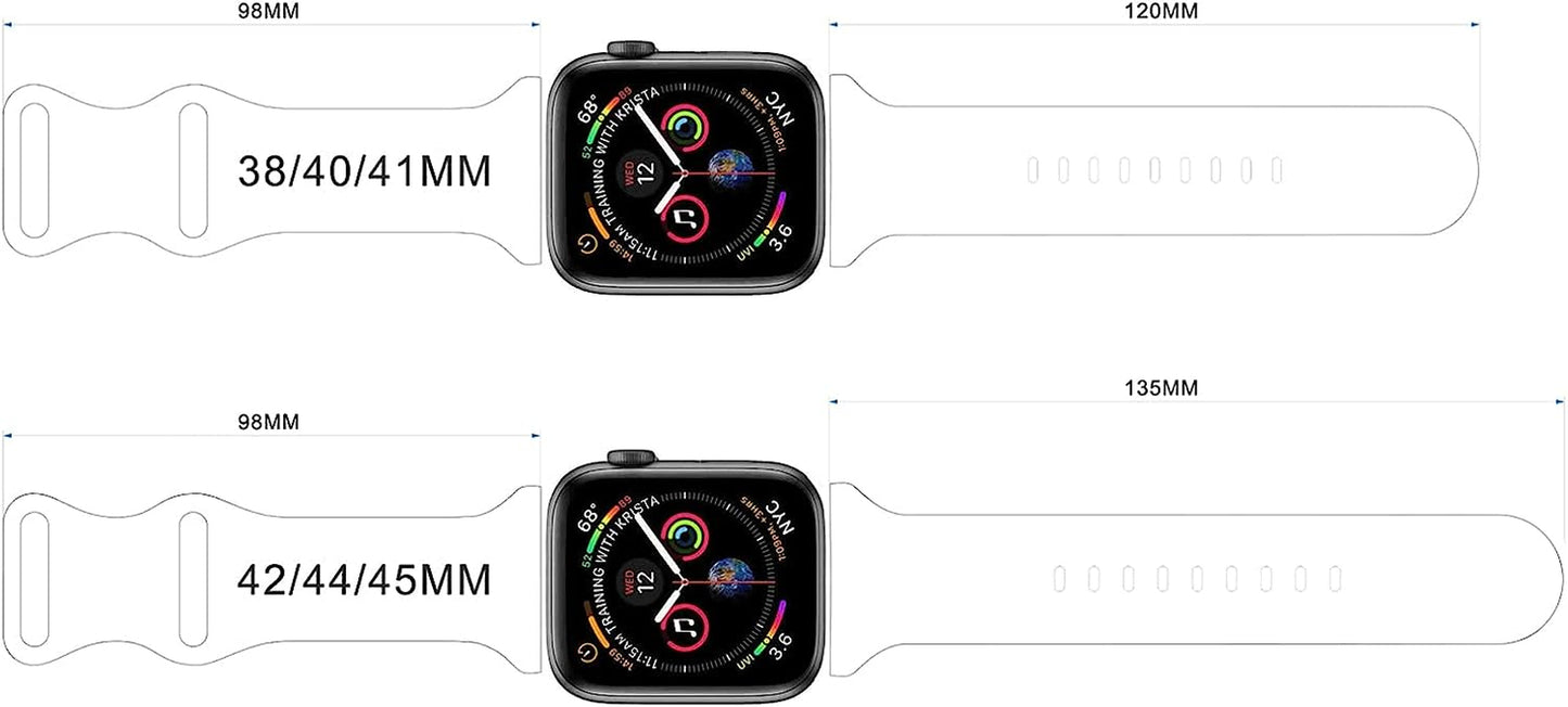 Easter Theme Bunny Rabbit Eggs Pattern Bands Compatible with Apple Watch 38Mm 40Mm 41Mm 42Mm 44Mm 45Mm 49Mm, Soft Silicone Sports Wristband Strap for Iwatch SE & Series 8/7/6/5/4/3/2/1  HYHMXB   