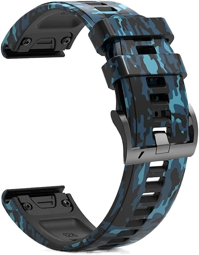 XIRIXX 22/26Mm Wrist Band Strap for Garmin Fenix 7 7X 5 5X 6 6X Pro 935 945 Smart Watch Printed Sport Quick Release Silicone Watchband  XIRIXX W For Fenix 7 