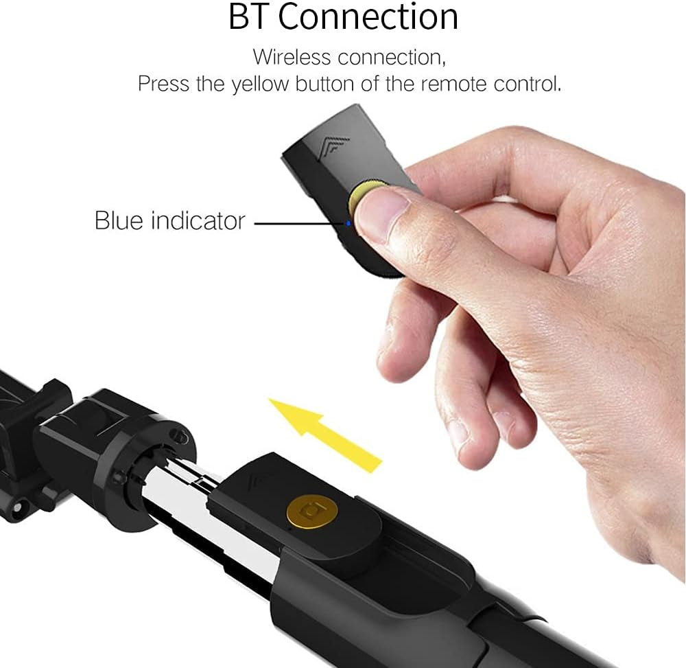 Selfie Stick,Eryue K07 Selfie Stick Integrated Tr BT 4.0 Wireless Selfie Stick Mini Portable Extendable Selfie Stick Tr for Smart Phone  ERYUE   