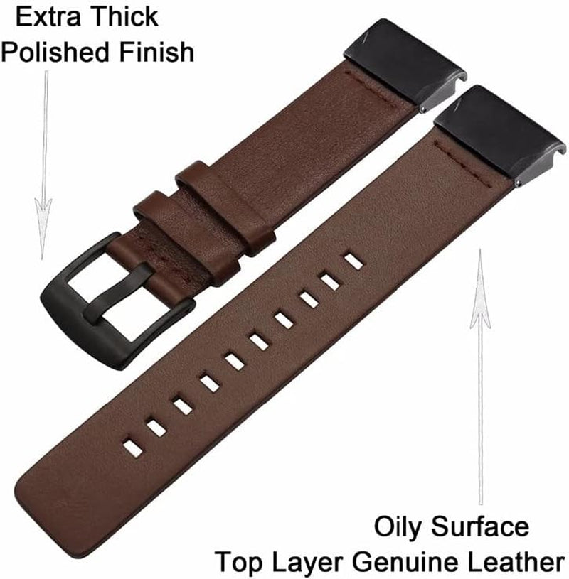 IRJFP 22Mm Watchband for for Garmin MARQ Series/Epix/Approach S60 Leather Smart Watch Band for Garmin Instinct Sports Wrist Strap  IRJFP   