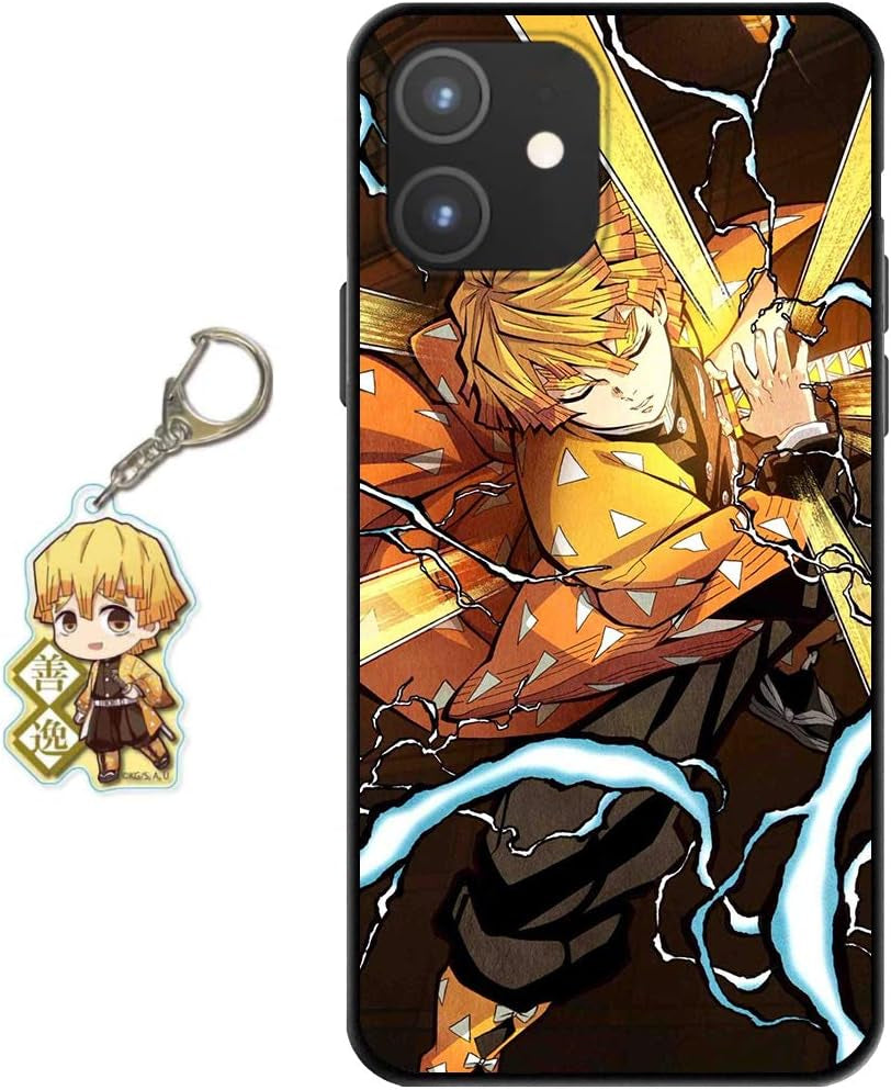 Staremeplz Compatible with Google Pixel 5 Case Anime Design [With Giyuu Figure Keychain], Soft Silicone TPU Animation Cool Phone Case for Google Pixel 5  Staremeplz Zenitsu Google Pixel 8 Pro 