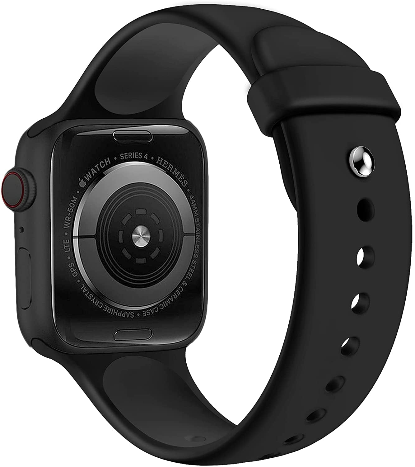 OUHENG 2 Pack Sport Band Compatible with Apple Watch Band 41Mm 40Mm 38Mm, Soft Silicone Band Strap for Iwatch Series 8/7/6/5/4/3/2/1/SE2/SE (Black/White, 41Mm 40Mm 38Mm)  OUHENG   