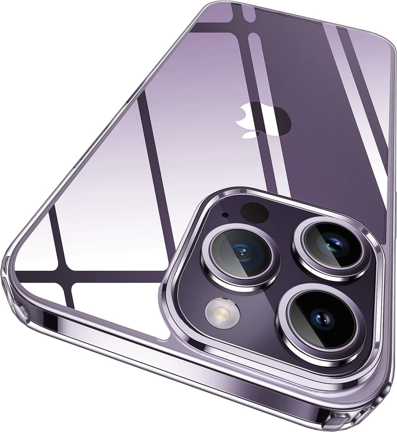 (2023 New) for Iphone 14 Case with Magsafe, [Strong Magnet] [Non-Yellowing] [10FT Military Grade Protection] Magnetic Clear Slim Mag Safe Bumper Thin Cover for (Apple Iphone14, Clear-Black)  Gotrays Gavin LLC Clear iPhone 14 Pro Max Case 