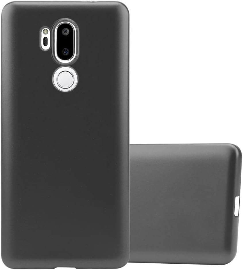 Cadorabo Case Compatible with LG G7 Thinq in Metallic Grey - Shockproof and Scratch Resistant TPU Silicone Cover - Ultra Slim Protective Gel Shell Bumper Back Skin  Cadorabo   