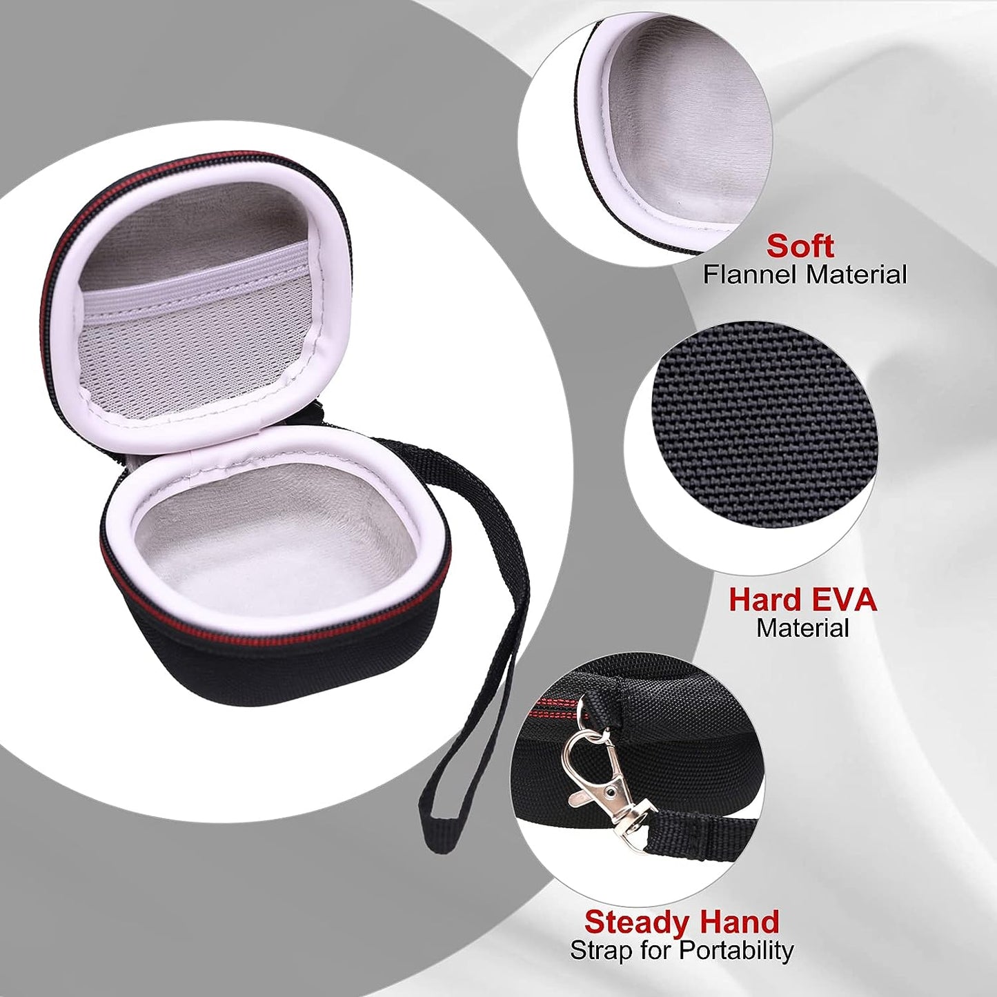 LTGEM EVA Hard Case for Beats Fit Pro/Beats Fit Pro X, Detachable Hand Strap and Built-In Mesh Pocket- Travel Protective Carrying Storage Bag  LTGEM   