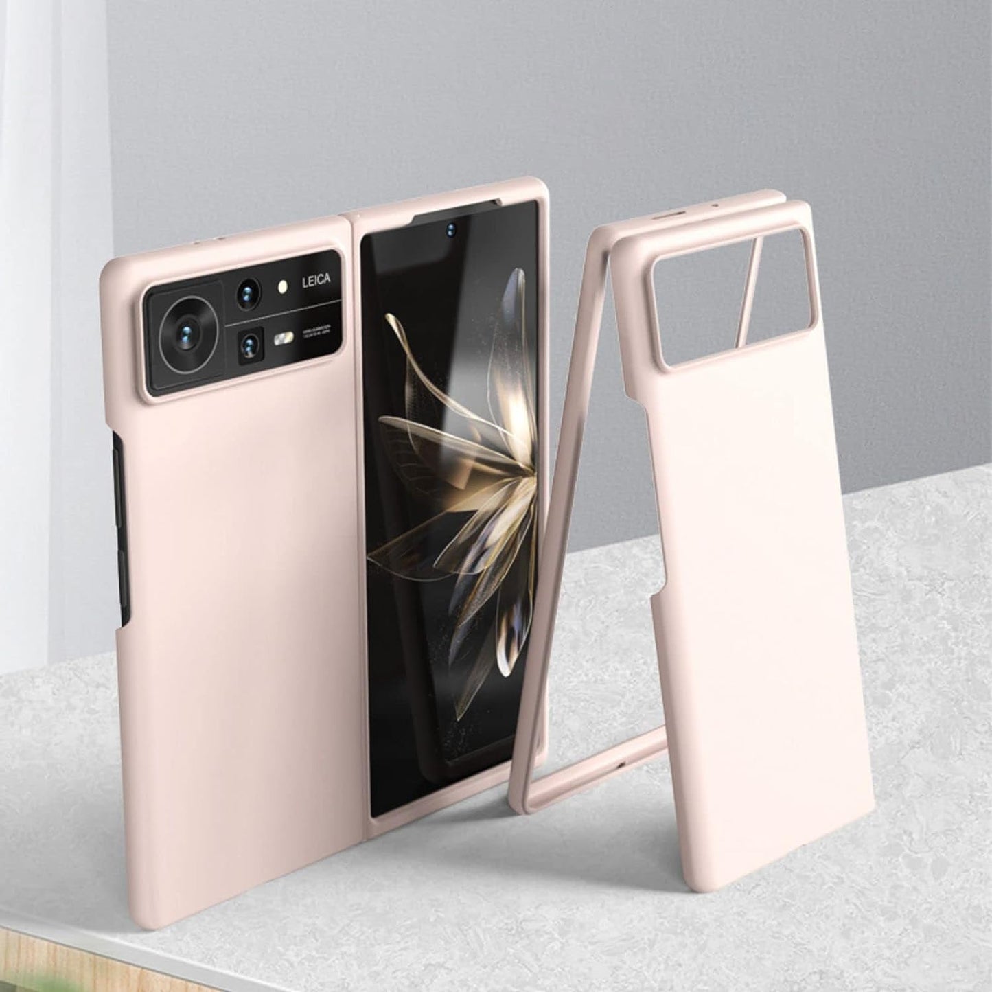 COQUE Xiaomi Mix Fold 2 Phone Case,Ultra Slim Skin-Feeling Phone Shell,Folding Phone Cover for Xiaomi Mix Fold 2,White  COQUE Pink Xiaomi Mix Fold 2 