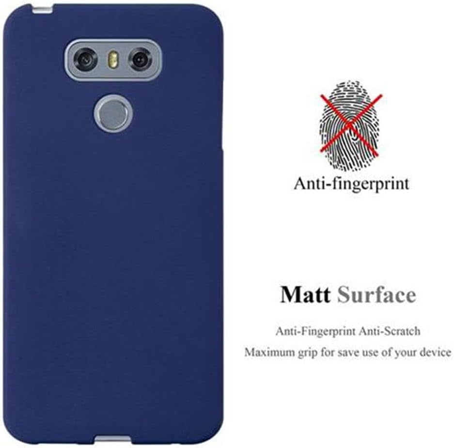 Cadorabo Case Compatible with LG G6 in Frost Dark Blue - Shockproof and Scratch Resistant TPU Silicone Cover - Ultra Slim Protective Gel Shell Bumper Back Skin  Cadorabo   