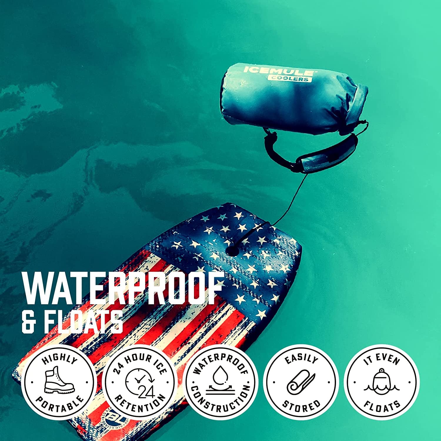 ICEMULE Classic Collapsible Backpack Cooler – Hands Free, 100% Waterproof, 24+ Hours Cooling, Soft Sided Cooler  IceMule Coolers   