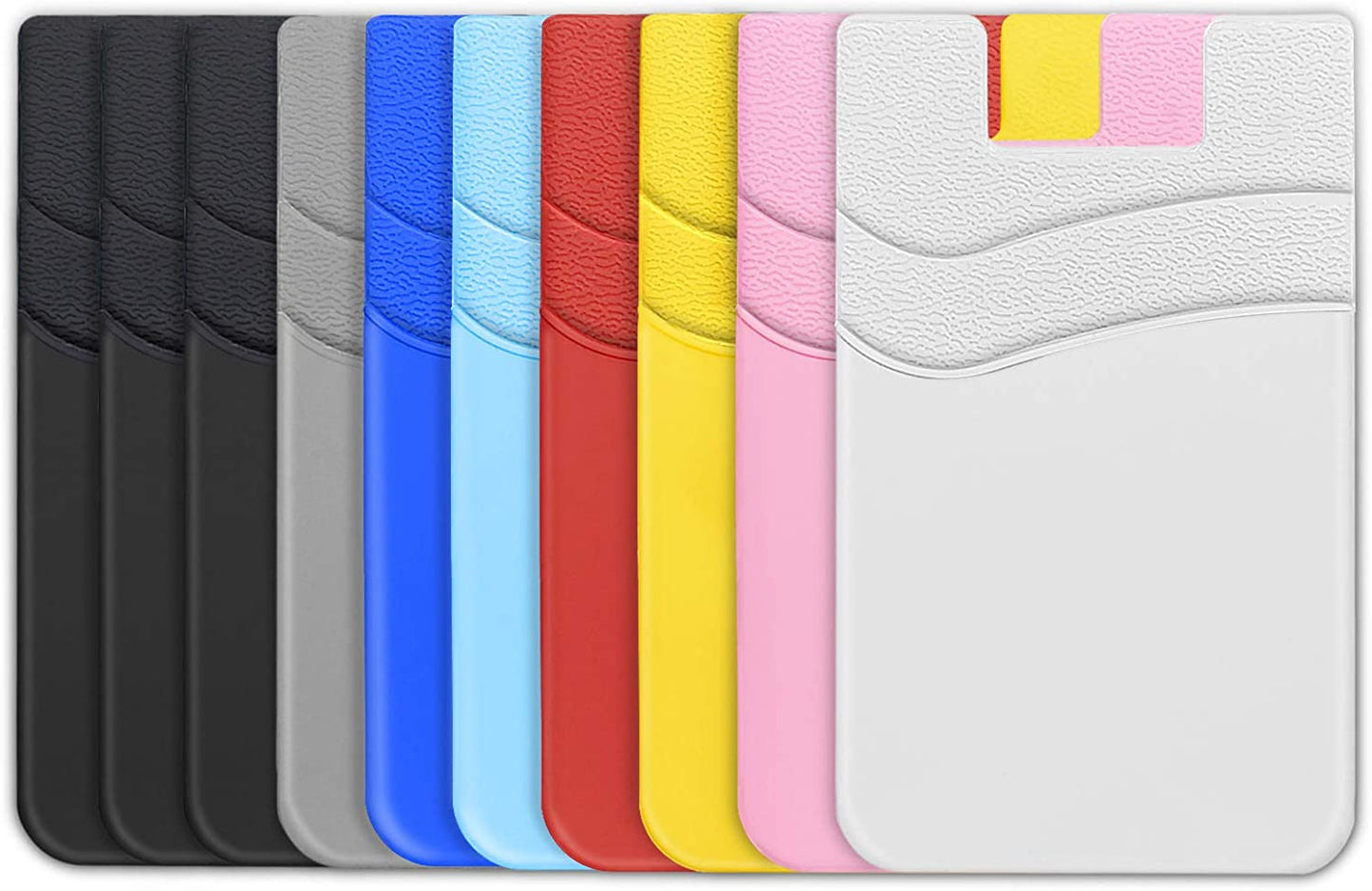 SHANSHUI Magnetic Wallet Compatible for Magsafe, Magnet Double Slots Phone Card Holder for Back of Phone Wallet Stick on Compatible for Iphone 14, Iphone 13, Iphone 12 Series & Magsafe Case  SHANSHUI Multi-Colors 10pcs  