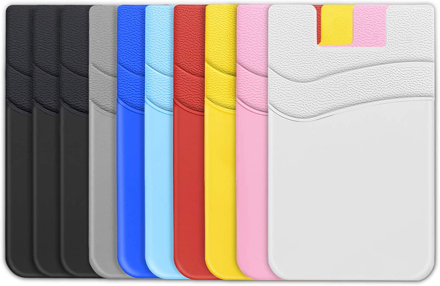 SHANSHUI Magnetic Wallet Compatible for Magsafe, Magnet Double Slots Phone Card Holder for Back of Phone Wallet Stick on Compatible for Iphone 14, Iphone 13, Iphone 12 Series & Magsafe Case  SHANSHUI Multi-Colors 10pcs  