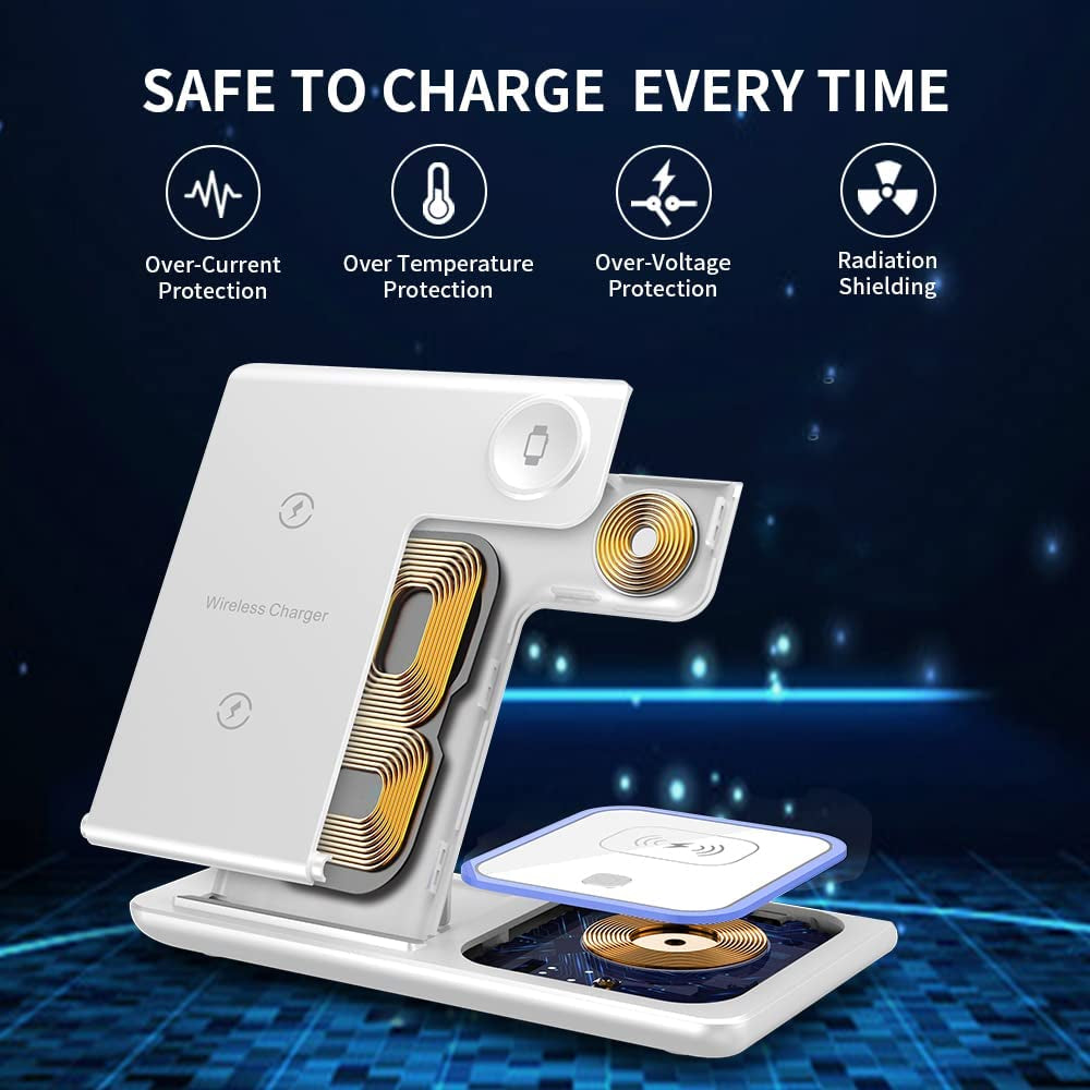 Wireless Charger,Rui MAI LAI 3 in 1 Wireless Charger Station for Apple Iphone/Iwatch/Airpods,Iphone 13/12/11 (Pro, Pro Max)/Xs/Xr/Xs/X/8(Plus),Iwatch 7/6/Se/5/4/3/2,Airpods 3/2/Pro  XuHui   
