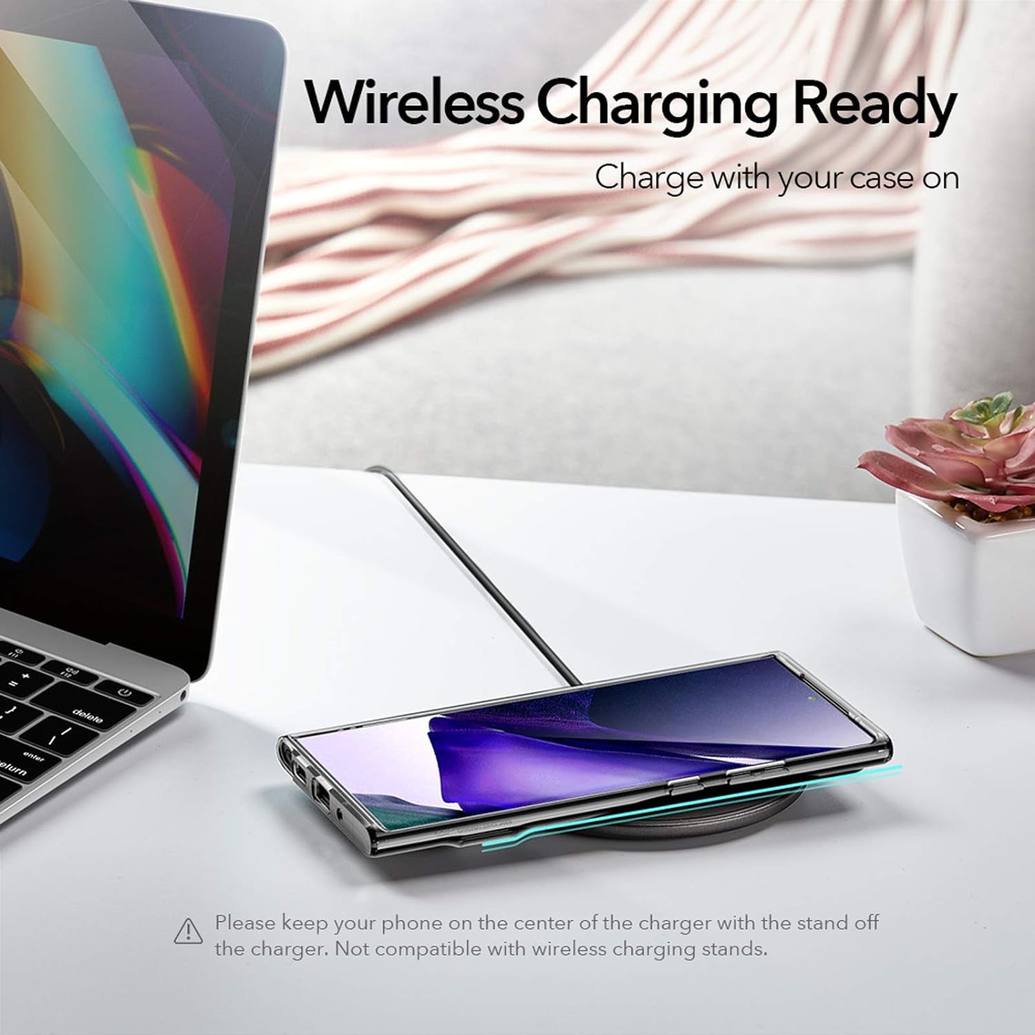 ESR Metal Kickstand Case Compatible with Samsung Galaxy Note 20 Ultra (6.9-Inch) [Vertical and Horizontal Stand] [Reinforced Drop Protection] – Translucent Black  Electronic Silk Road Corp   