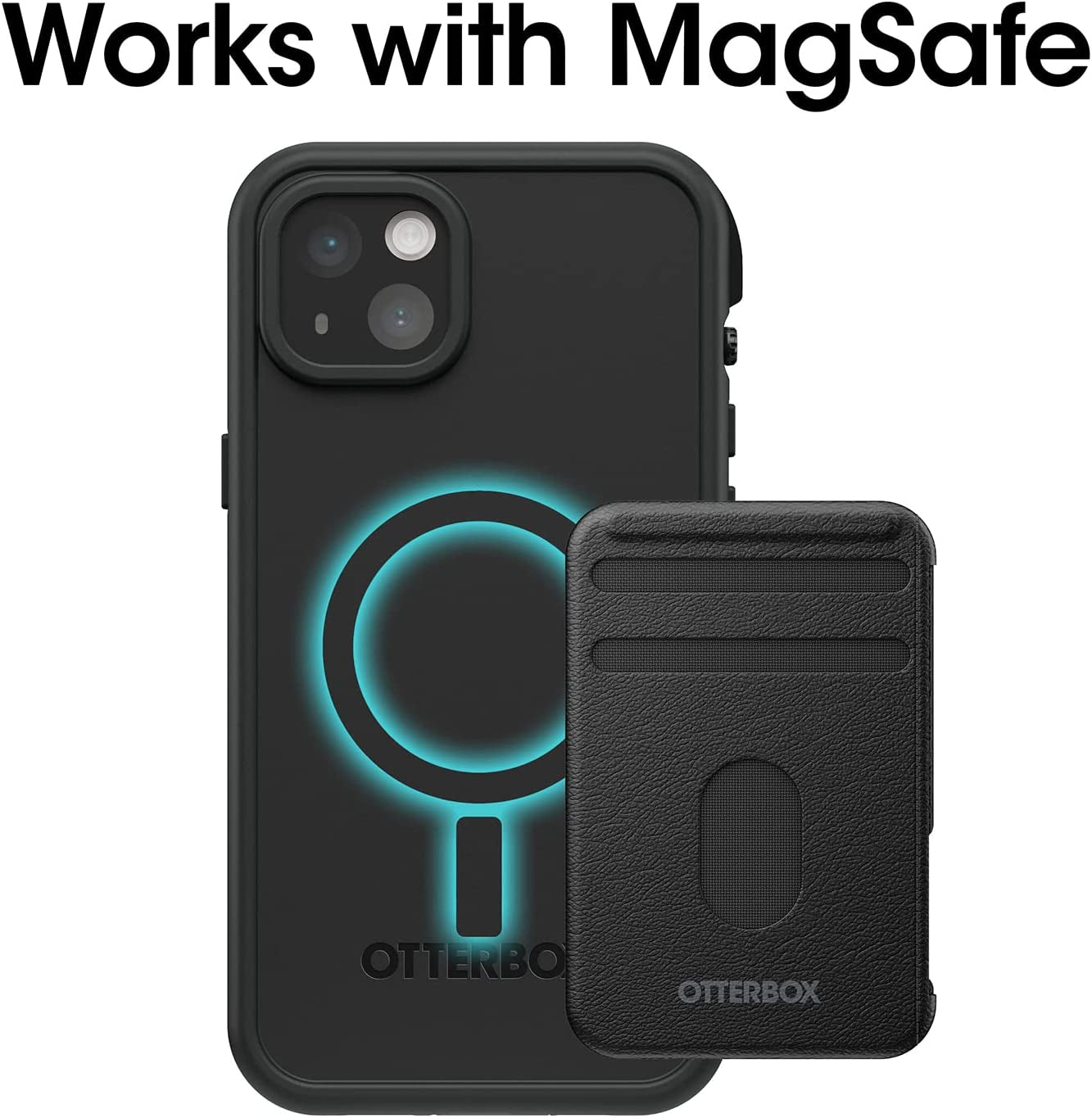 Otterbox FRĒ Series Waterproof Case with Magsafe (Designed by Lifeproof) for Iphone 14 - Black  OtterBox   
