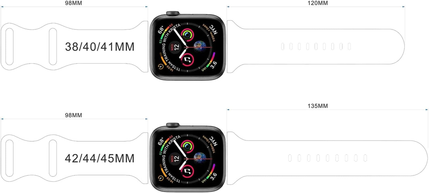 Breathable Christmas Pattern Bands Compatible with Apple Watch 42Mm 44Mm 45Mm M/L,Girls Women Men Colorful Soft Silicone Wristband Strap for Iwatch SE & Series 8/7/6/5/4/3/2/1 (Christmas Plaid)  HYHMXB   