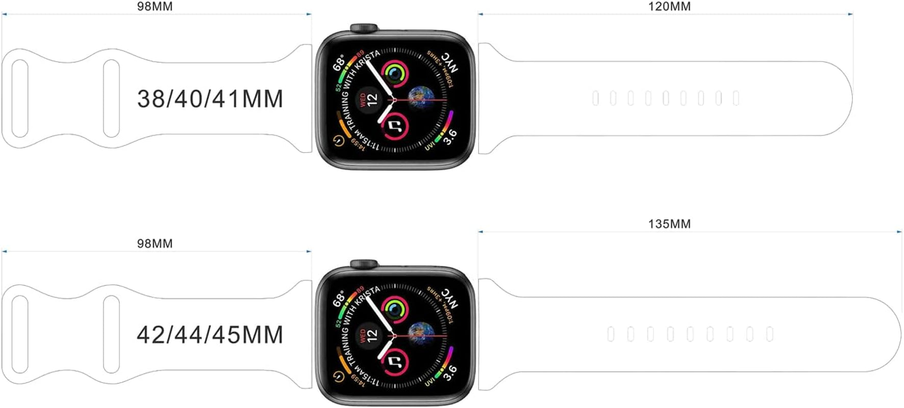 Breathable Christmas Pattern Bands Compatible with Apple Watch 42Mm 44Mm 45Mm M/L,Girls Women Men Colorful Soft Silicone Wristband Strap for Iwatch SE & Series 8/7/6/5/4/3/2/1 (Christmas Plaid)  HYHMXB   