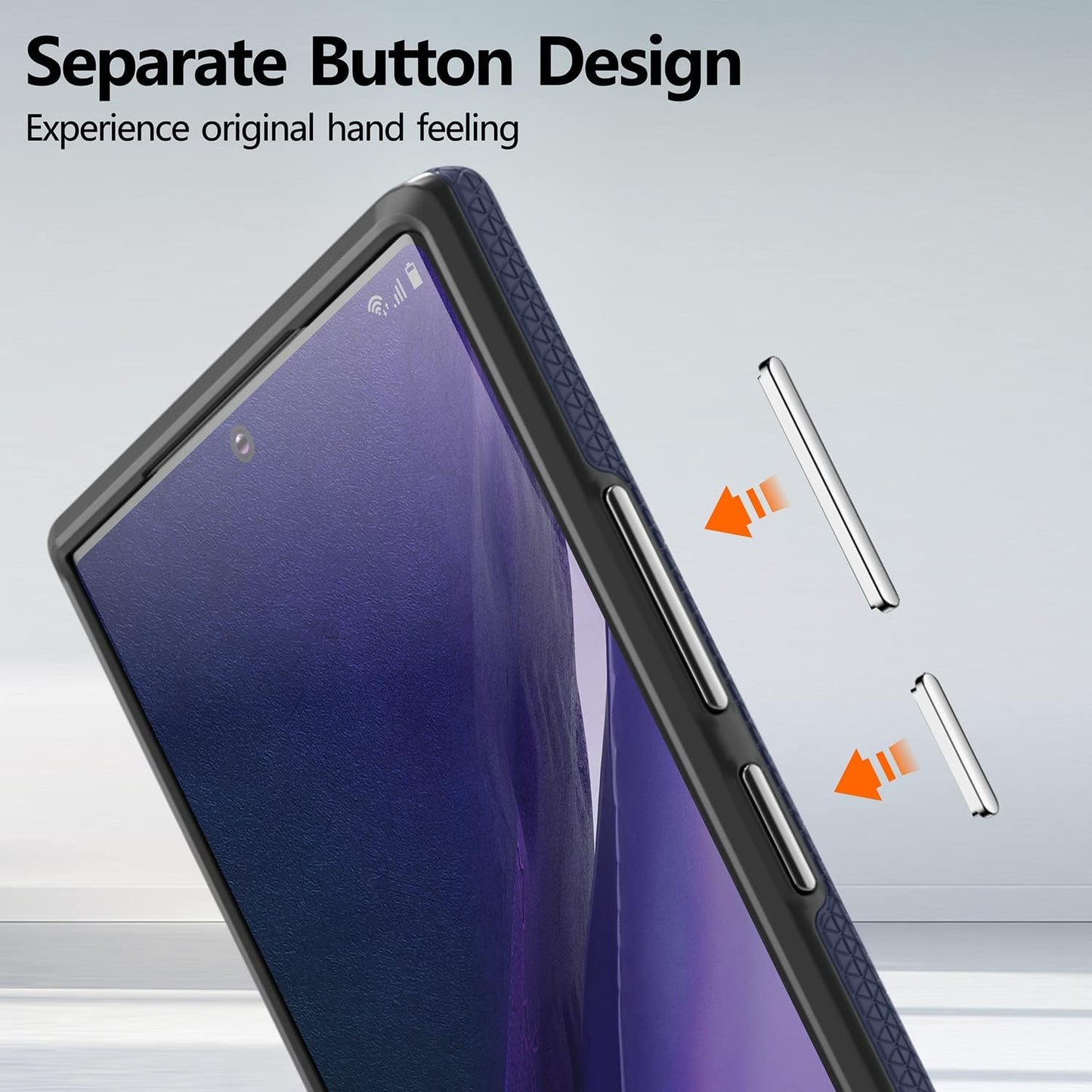 Rayboen for Galaxy Note 20 Ultra Case, Dual Layer Military Grade Shockproof Heavy Duty Protection Cover, Phone Case for Samsung Galaxy Note 20 Ultra 5G - Navyblue  Rayboen   