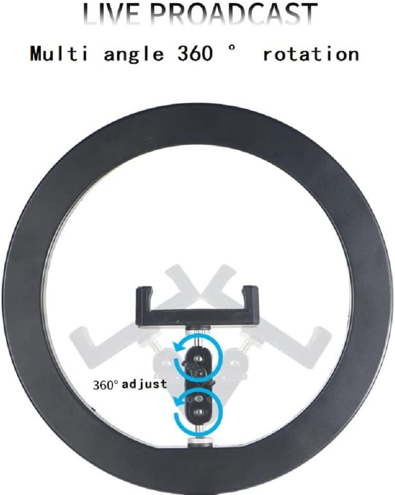 10'' Selfie Ring Light ' Tripod Stand and Phone Holder, LED Lighting with Phone Stand for Video Recording, Compatible with RD06 0  Ruiidour   