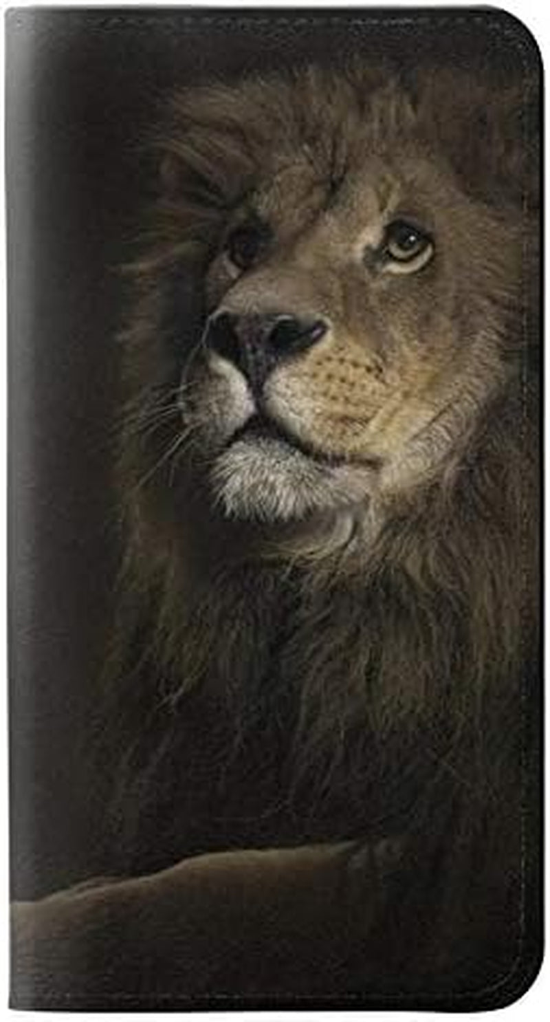 RW0472 Lion PU Leather Flip Case Cover for LG V30, LG V30 Plus, LG V30S Thinq, LG V35, LG V35 Thinq  jjphonecase   