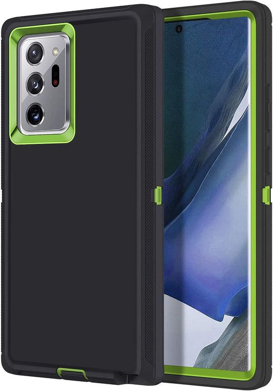 I-HONVA for Galaxy Note 20 Ultra Case Shockproof 3 in 1 Full Body Protection [Without Screen Protector] Rugged Heavy Duty Durable Cover Case for Samsung Galaxy Note 20 Ultra 5G 6.9 Inch,Grey/Green  I-HONVA   