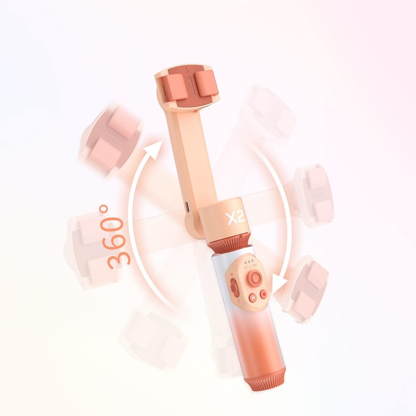 Zhiyun Smooth X2 Smartphone Gimbal Stabilizer for Iphone 11 Pro Xs Max Xr X 8 plus 7 6 SE Android Smartphone Samsung Galaxy Note10 S10- Orange  Zhiyun   