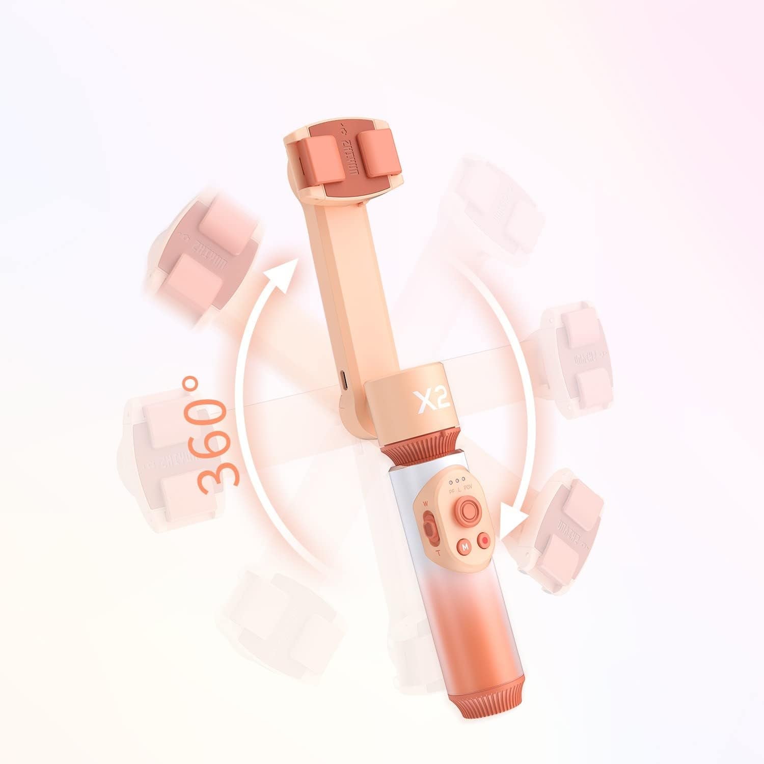 Zhiyun Smooth X2 Smartphone Gimbal Stabilizer for Iphone 11 Pro Xs Max Xr X 8 plus 7 6 SE Android Smartphone Samsung Galaxy Note10 S10- Orange  Zhiyun   