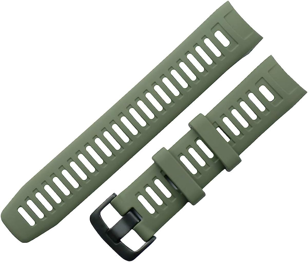 KHZBS Compatible Instinct Bands Soft Silicone Sport Strap Replacement for Garmin Instinct Smart Wristband Belt Tools  khzbs ArmyGreen  