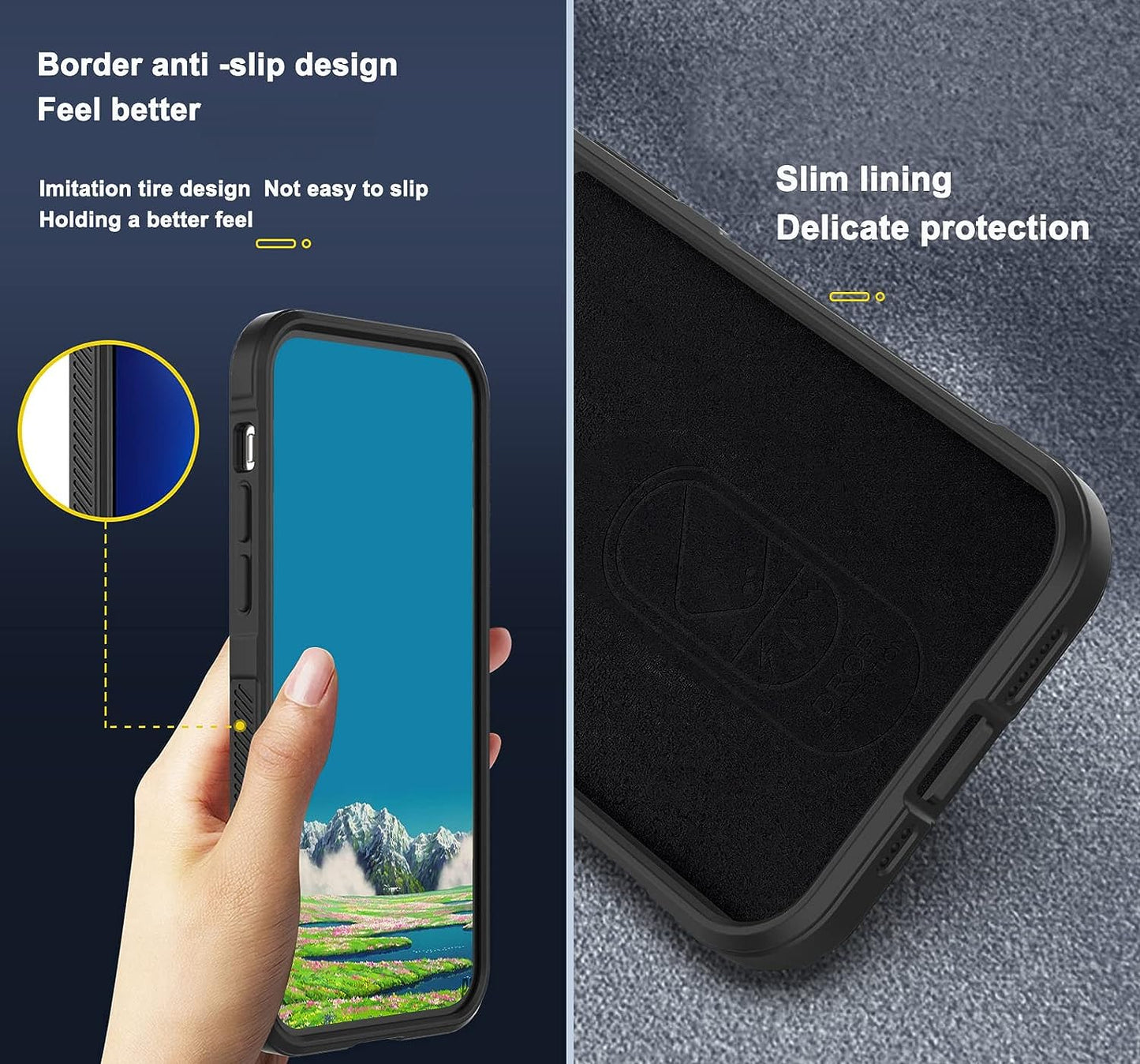 Tiwinxing Case Compatible with Oneplus Nord N30 5G Case Shockproof, Soft TPU Slim Oneplus Nord N30 5G Case for Women Men Anti-Scratch Protective Phone Case (Black)  Tiwinxing   