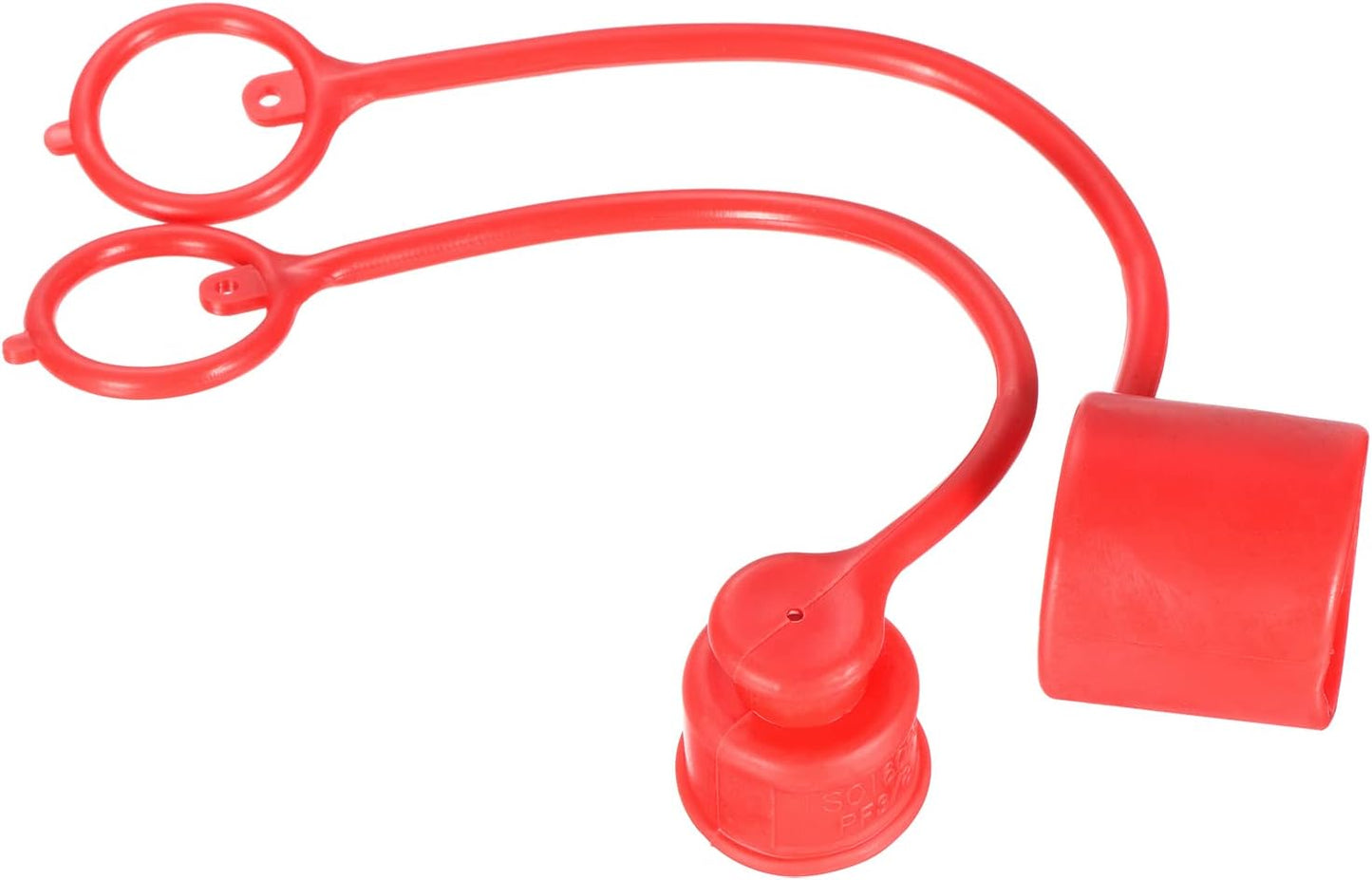 PATIKIL Dust Cap and Plug Kit, 1 Set 11/9X2" ID PVC Connector Protection Sleeve Covers for Flat Face Hydraulic Quick Coupling, Red  PATIKIL 7/9x7/6"  
