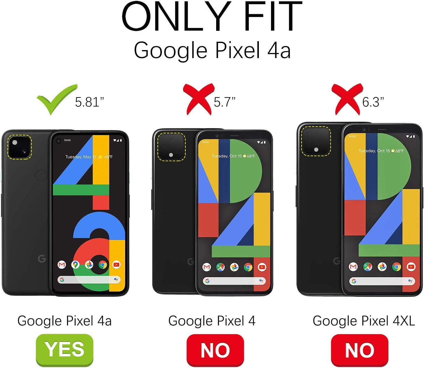 BENTOBEN Pixel 4A Case, Google Pixel 4A Case, Slim Fit Glow in the Dark Slim Protective Hybrid Hard PC Soft TPU Bumper Girls Women Cover for Google Pixel 4A 4G,Nebula/Galaxy  BENTOBEN   