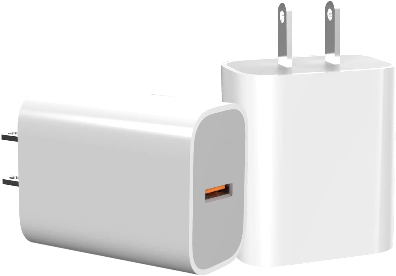 2 Pack Iphone Fast Charger 3.0-18W USB-A Wall Charger -Quick Charger Head - Charging Block for Iphone 14/13/13Pro/13 Pro Max/Iphone 12/12 Pro Max/11/11Pro Max/X/Se3 Ipad Pro(2 Pack)  jilin shishi dianzishangwuyouxiangongsi   