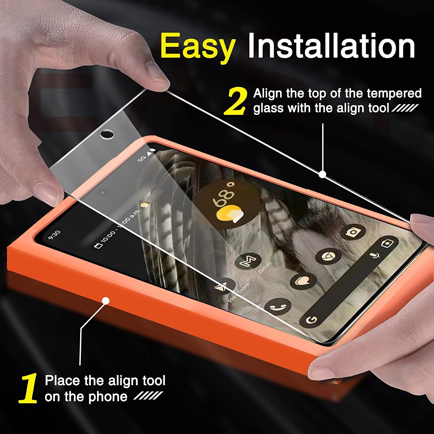 Milomdoi [9-In-1] for Google Pixel Fold 5G Screen Protector [3 Pack inside and 3 Pack Front] with 3 Pack Tempered Glass Camera Lens Protector with Mounting Positioner Accessories No Bubbles  Milomdoi   