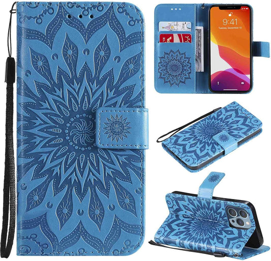 Fansipro Phone Cover Wallet Folio Case for LG V30, Premium PU Leather Slim Fit Cover for LG V30, 2 Card Slots, Exact Fitting, Blue  Fansipro   