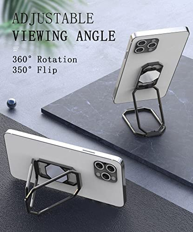 Phone Ring Holder Metal Kickstand 360° Foldable Swivel Cell Phone Finger Grip Stand Compatible with Iphone Ipad Smartphones Tablet  Rimyam   