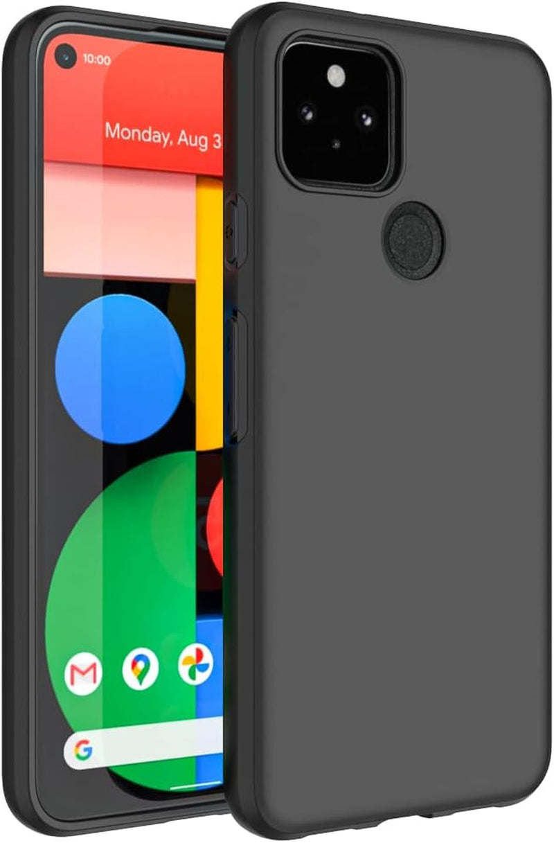 Puxicu Case for Google Pixel 4A 5G, Slim Design Matte Soft TPU Protective Cover - Black  Puxicu   