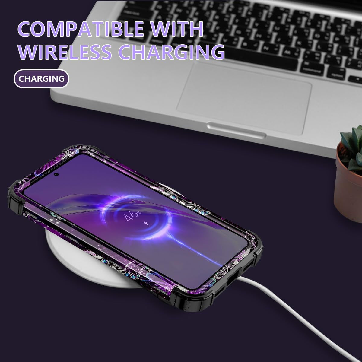 Rancase for Google Pixel 8 Pro Case,Three Layer Heavy Duty Shockproof Full Body Protection Hard Plastic Bumper+Soft Silicone Rubber Protective Girls Case for Google Pixel 8 Pro 6.7 Inch,Butterfly  Rancase   